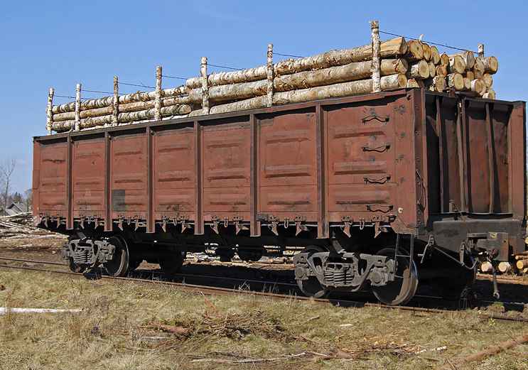 Перевозка ЛЕСА вагонами из Большого Окулово в Росстани